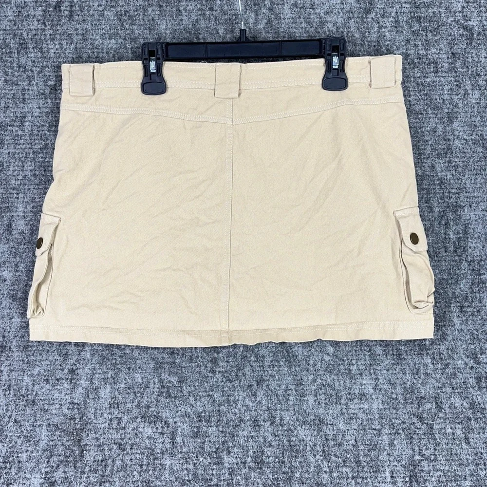 Princess Polly Skirt 14‎ Tan Cargo Micro Mini Short Utility Safari Grunge Punk